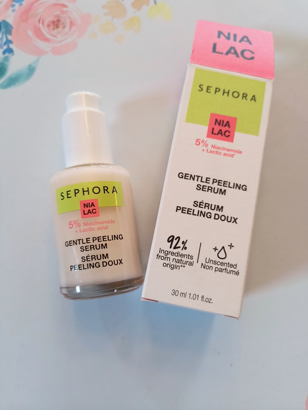 Sephora Gentle Peeling Resurfacing Serum With Niacinamide, Lactic Acid Natural